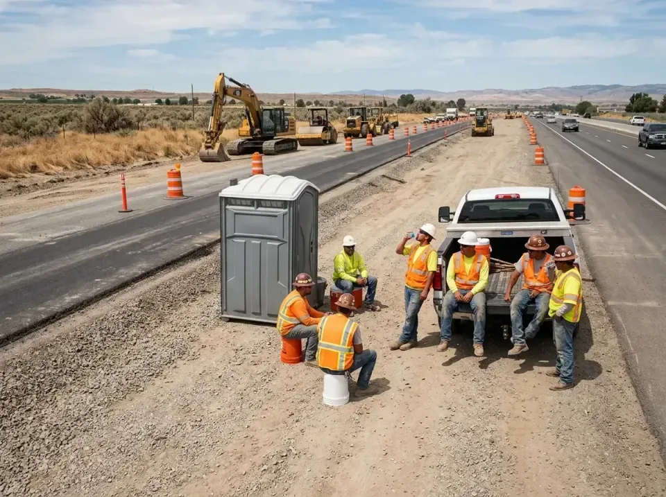 highway-road-construction-crew-007 — frequently asked questions, Porta Potty and Restroom Rentals in Asbury, IA